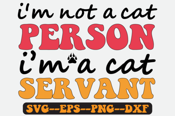 Cat Person Quote Retro Svg Design