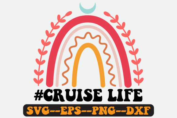 Cruise Life Quote Retro Svg Design