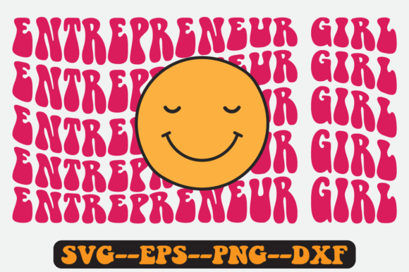 Entrepreneur Girl Quote Retro Svg Design