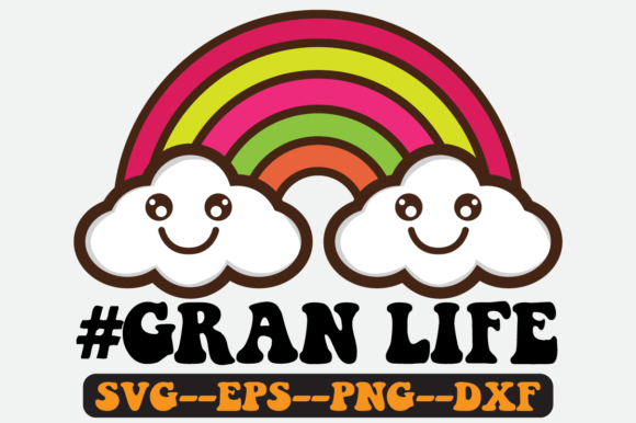 Gran Life Quote Retro Svg Design